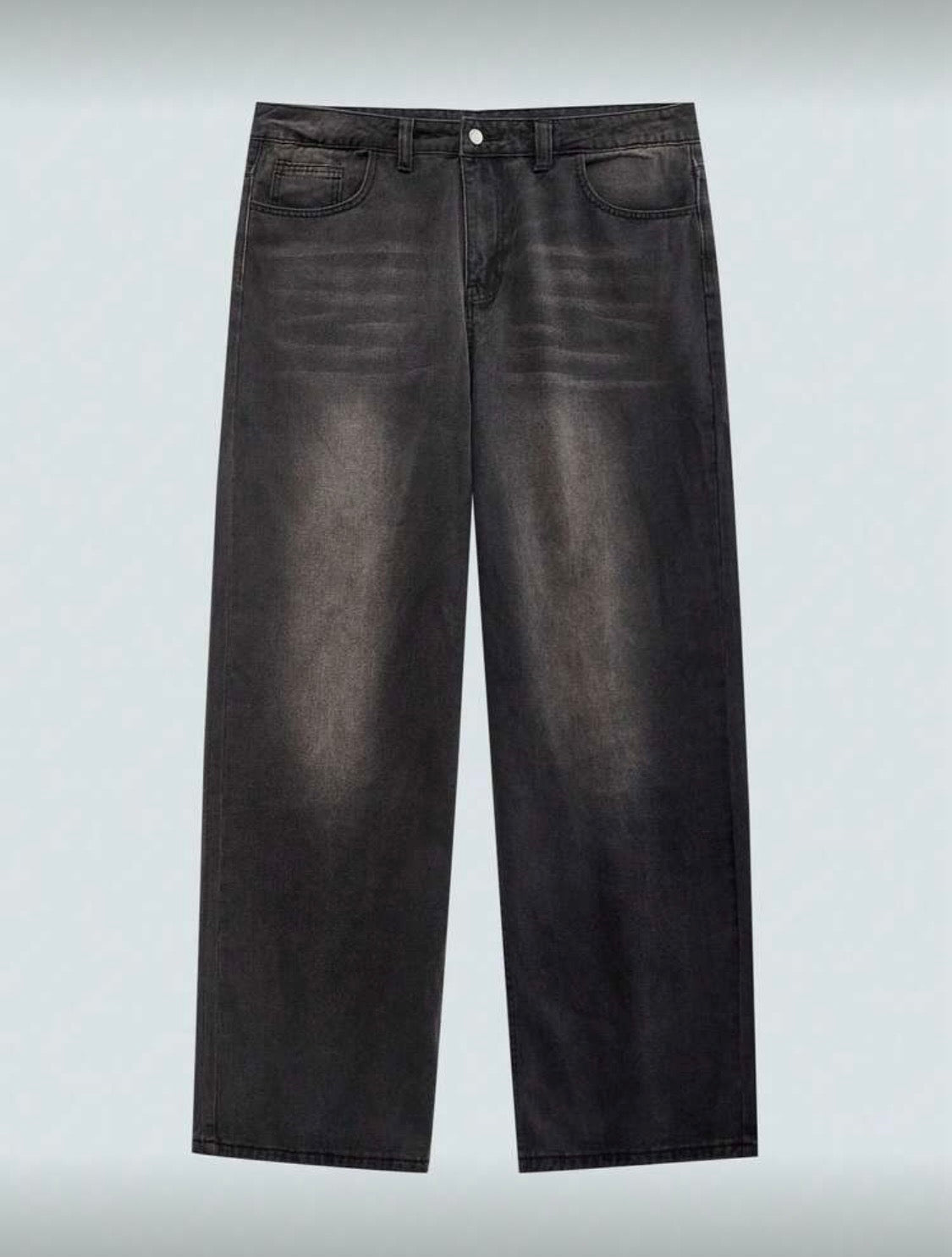 Men Black Baggy Jeans