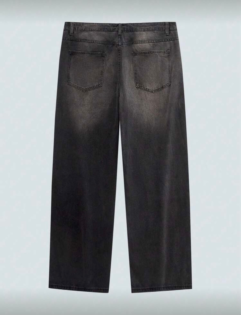 Men Black Baggy Jeans