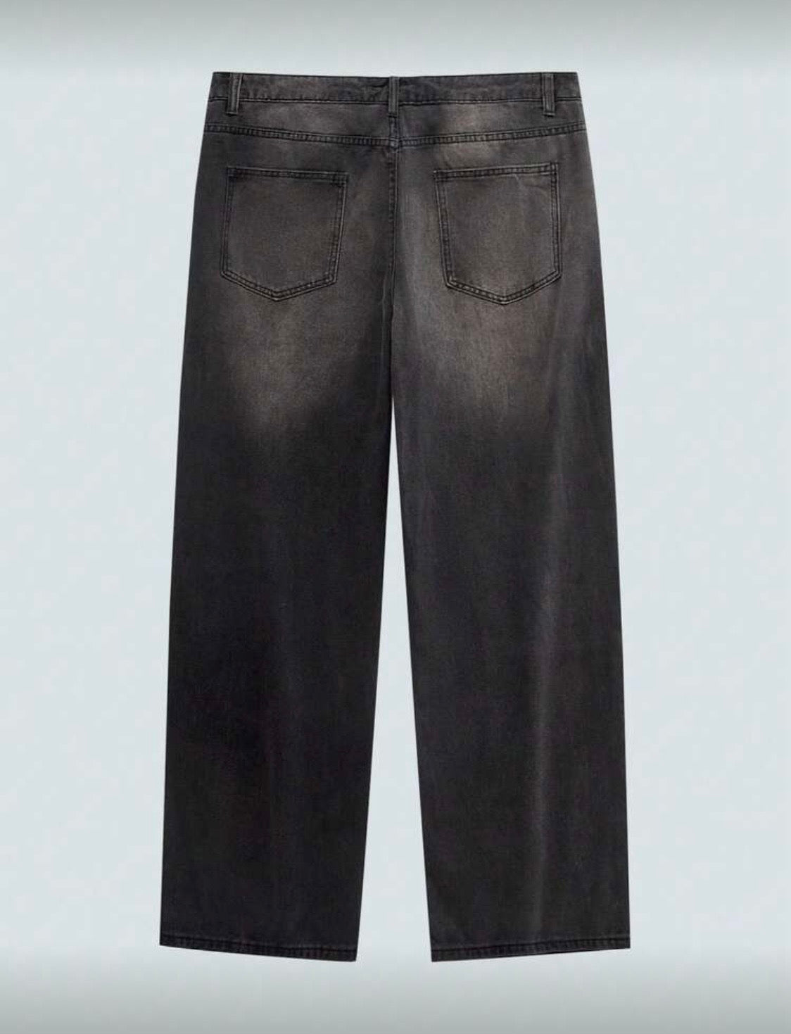 Men Black Baggy Jeans