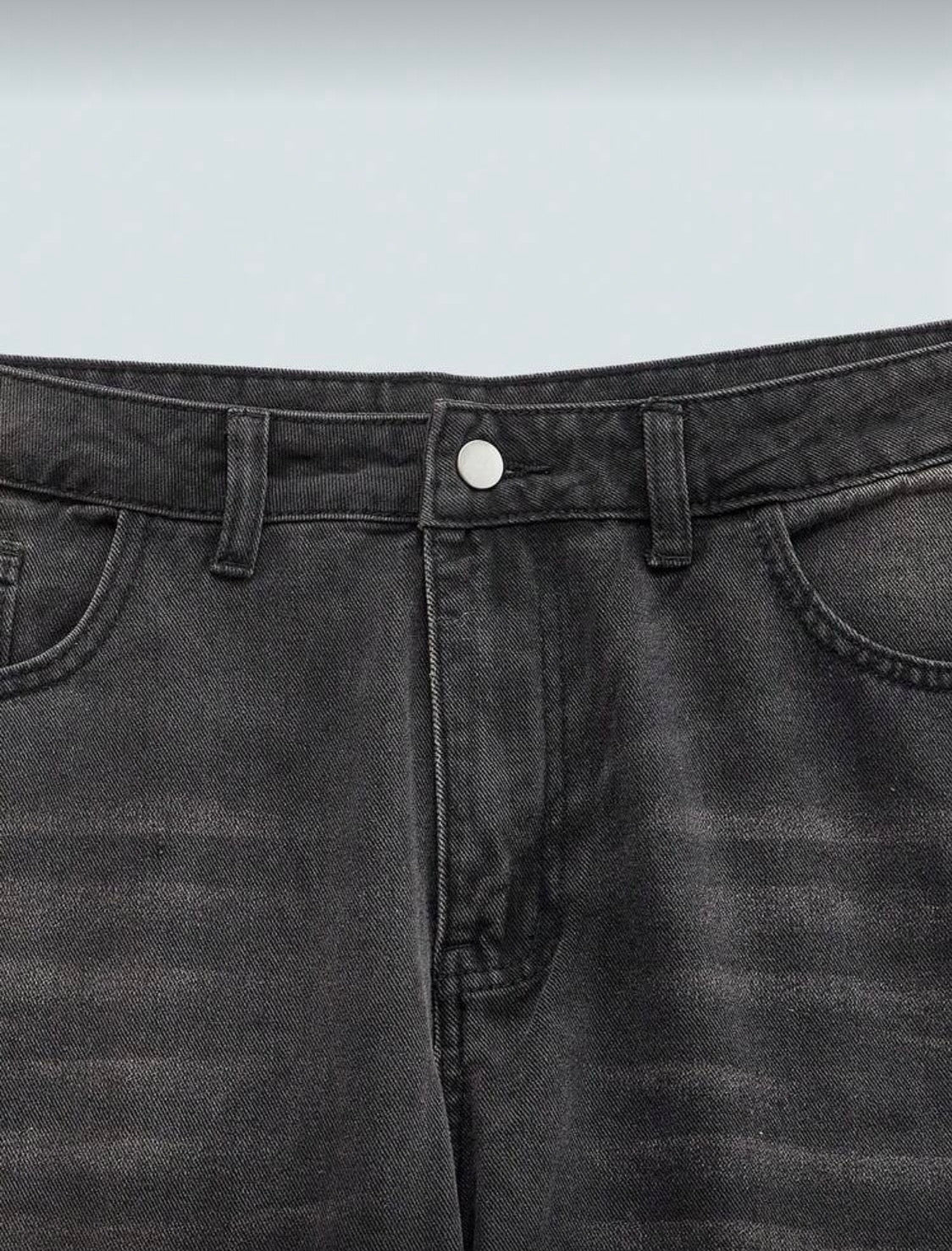 Men Black Baggy Jeans