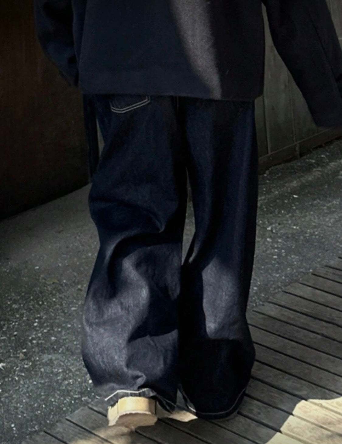 Men Navy Blue Denim Jeans