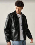 Men Black Leather Jacket
