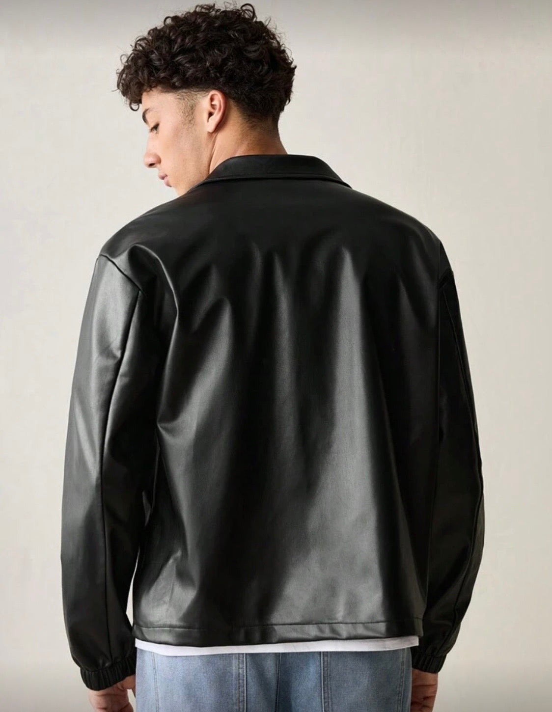 Men Black Leather Jacket