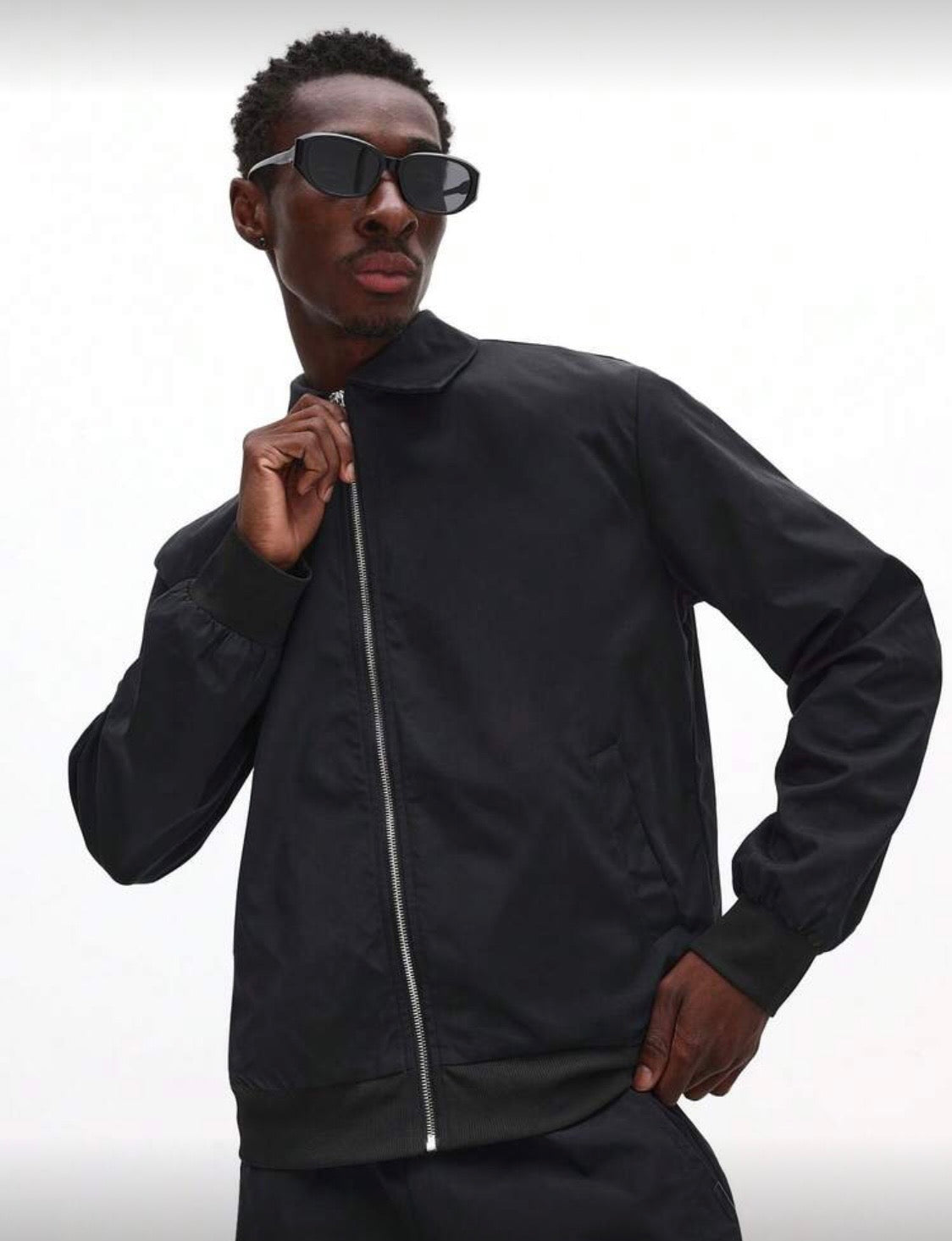 SMWN Men Slim Fit Bomber Jacket