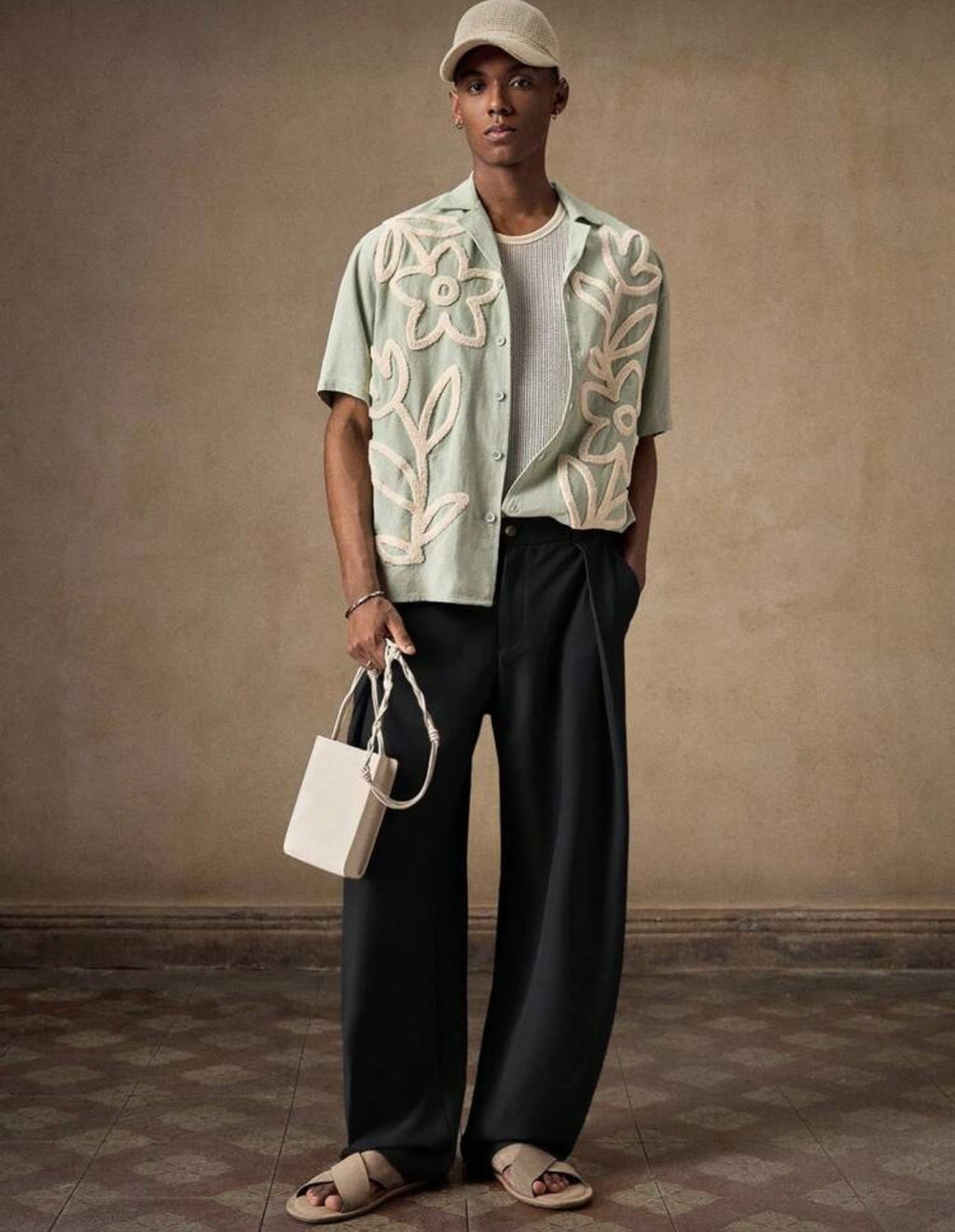 AKNOTIC Men Casual Loose Straight Leg Chinos