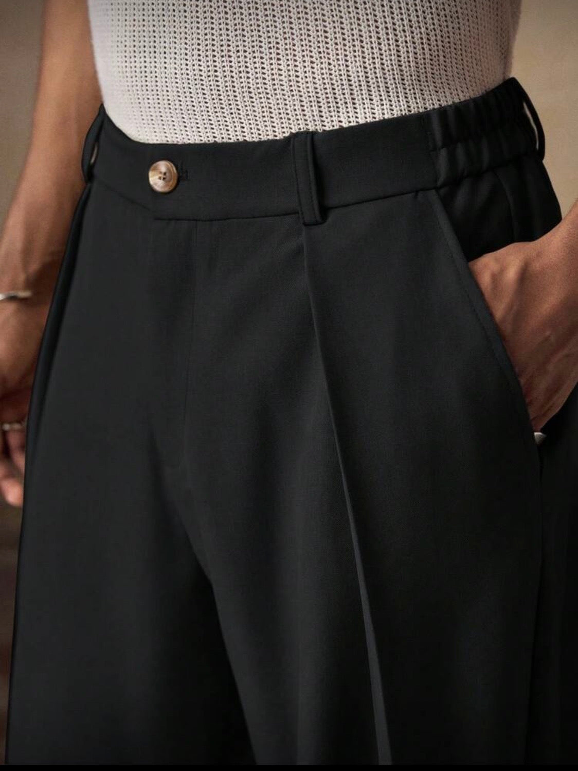 AKNOTIC Men Casual Loose Straight Leg Chinos