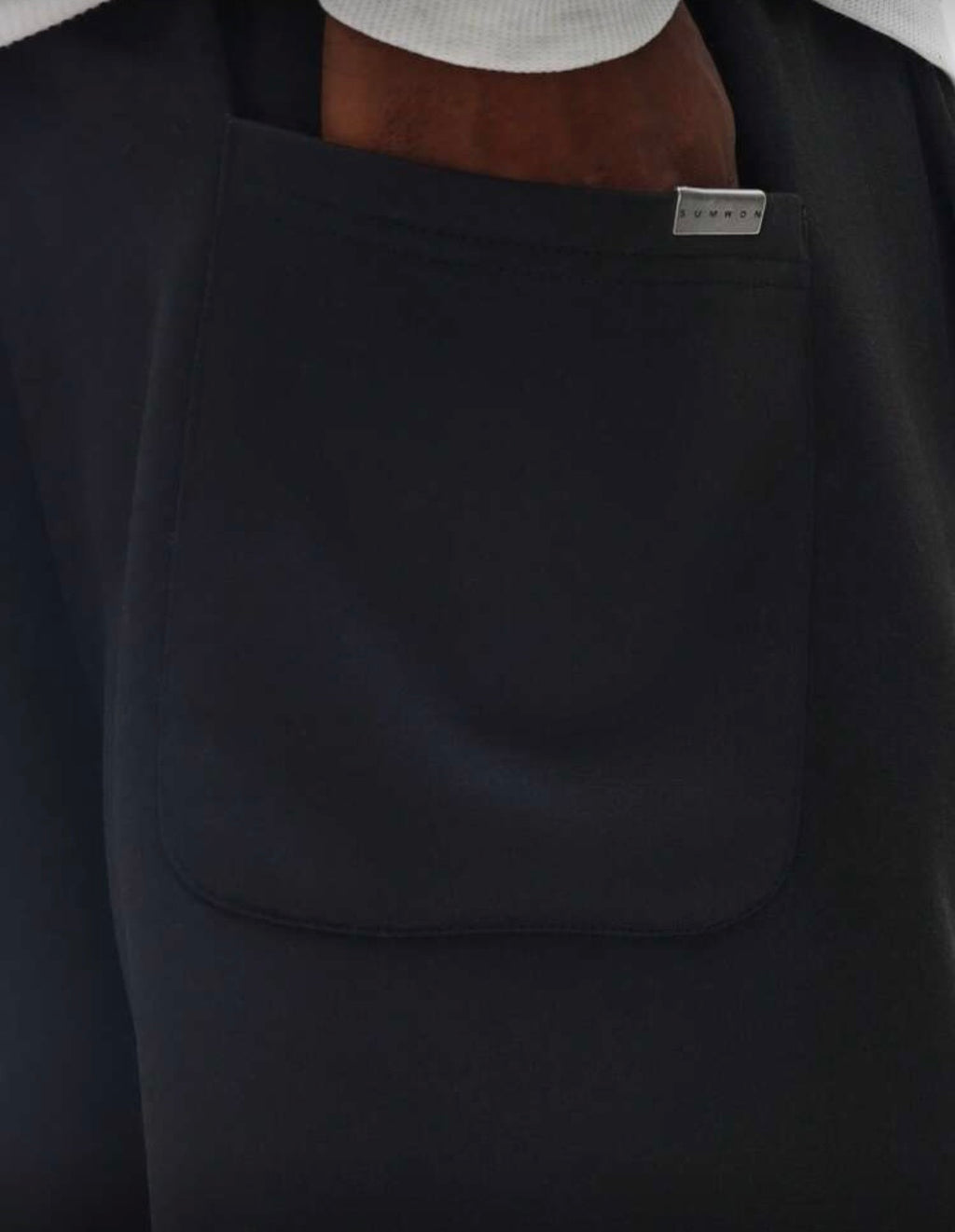 SMWN Men Black Straight Sweatpants