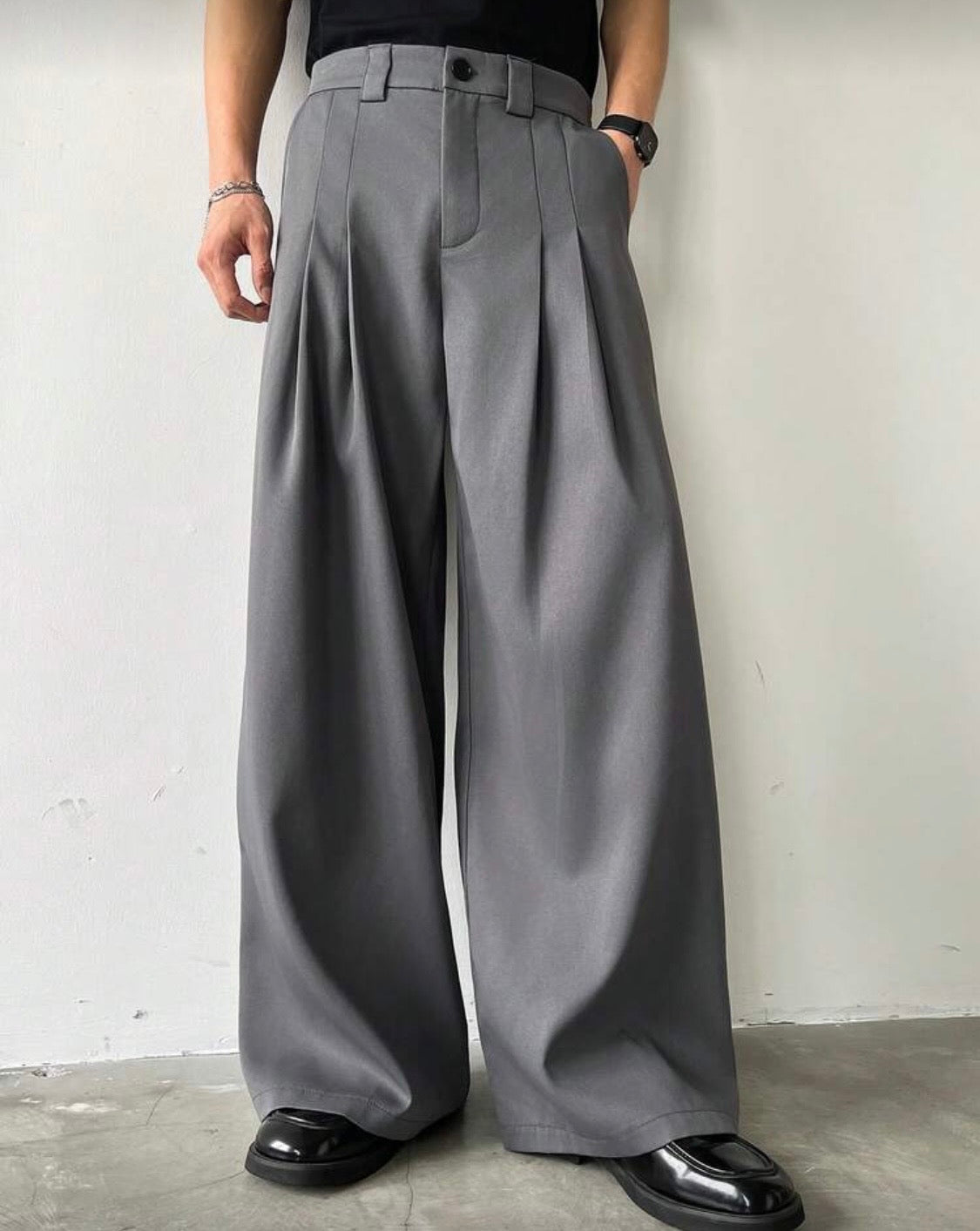 Men Casual 2 Stitch Suit Pants