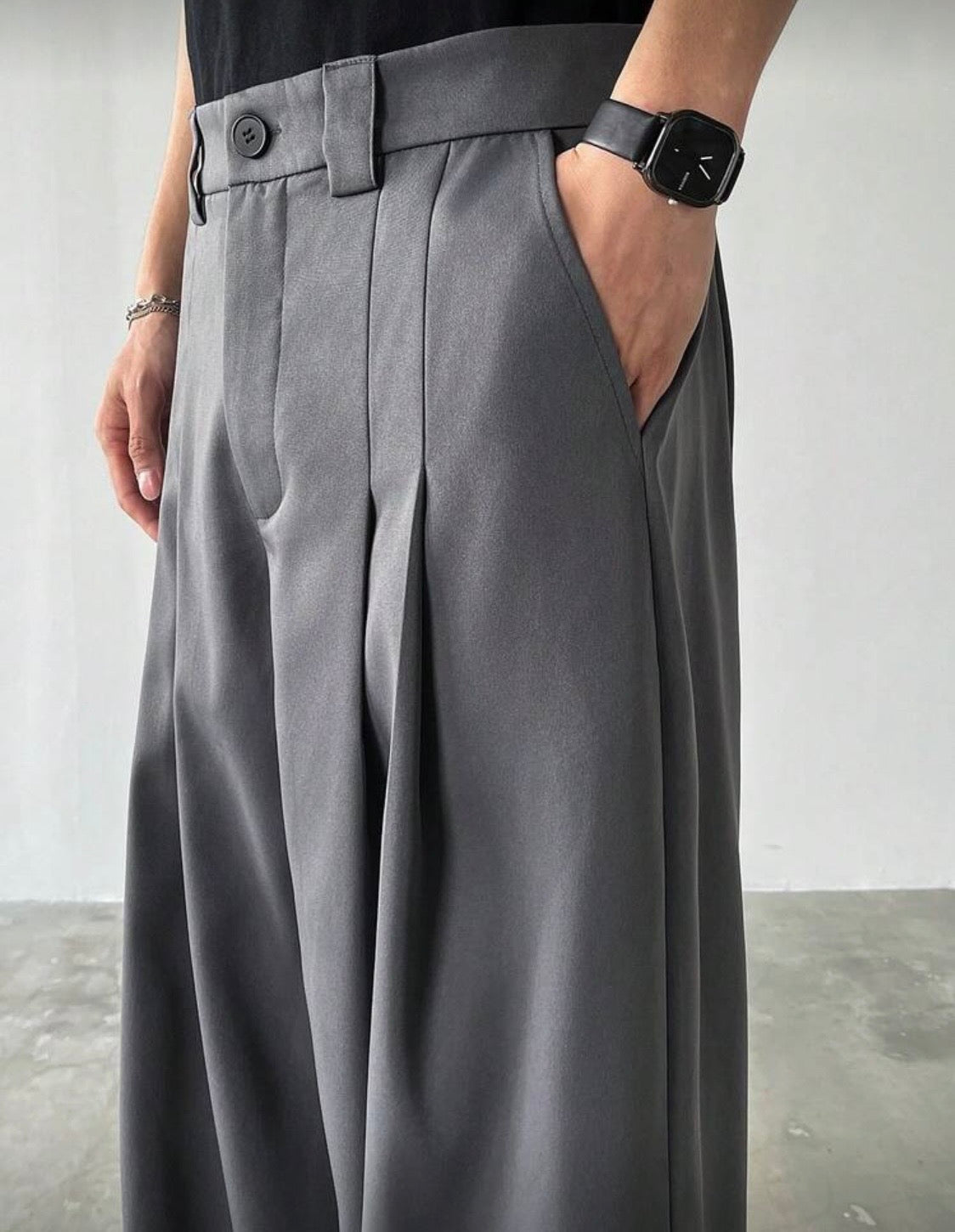 Men Casual 2 Stitch Suit Pants