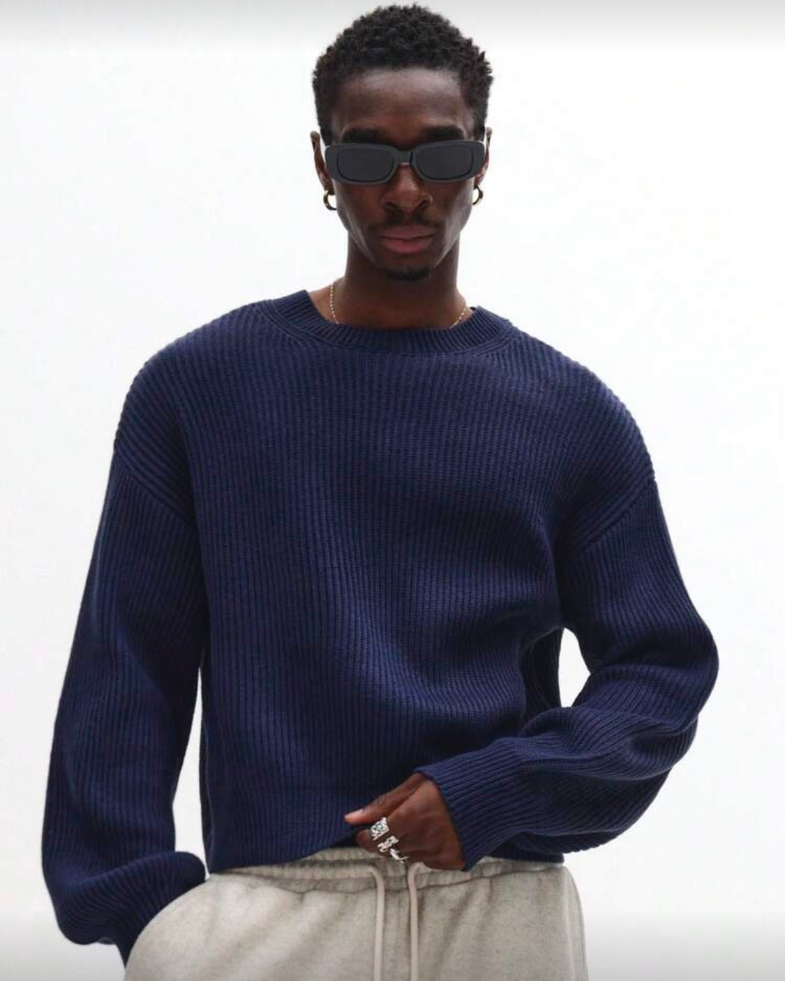 SMWN Crop Fit Casual Sweater