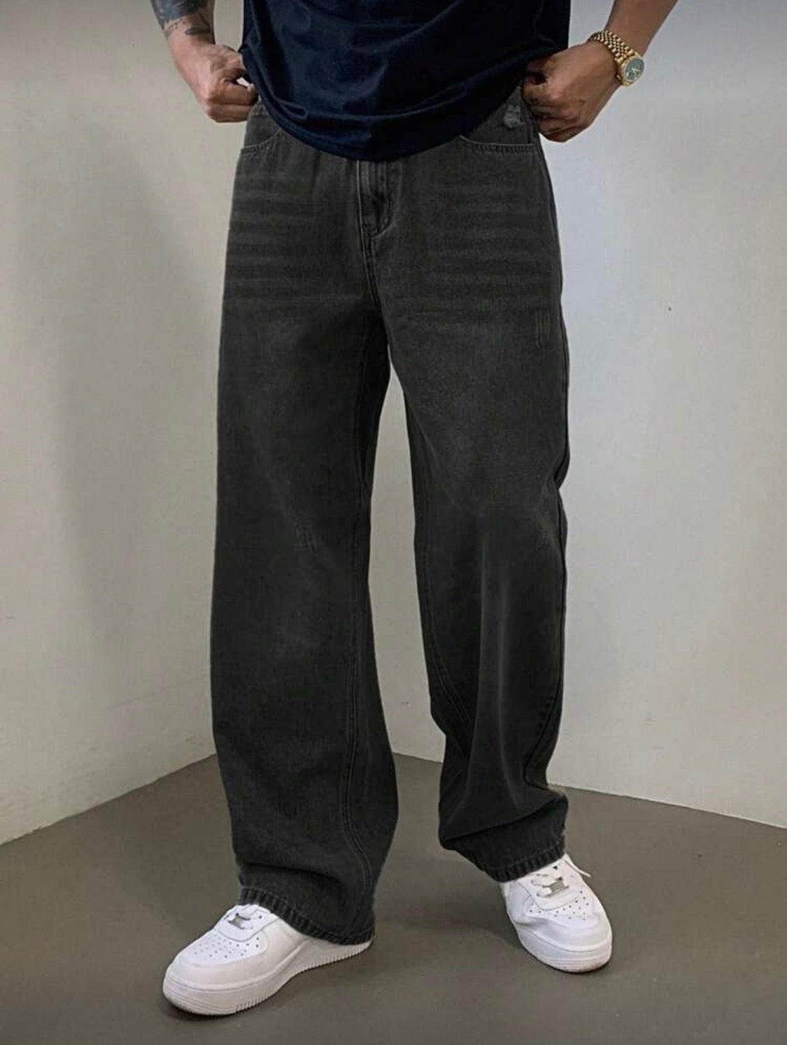 DAZY Men black Baggy Jeans