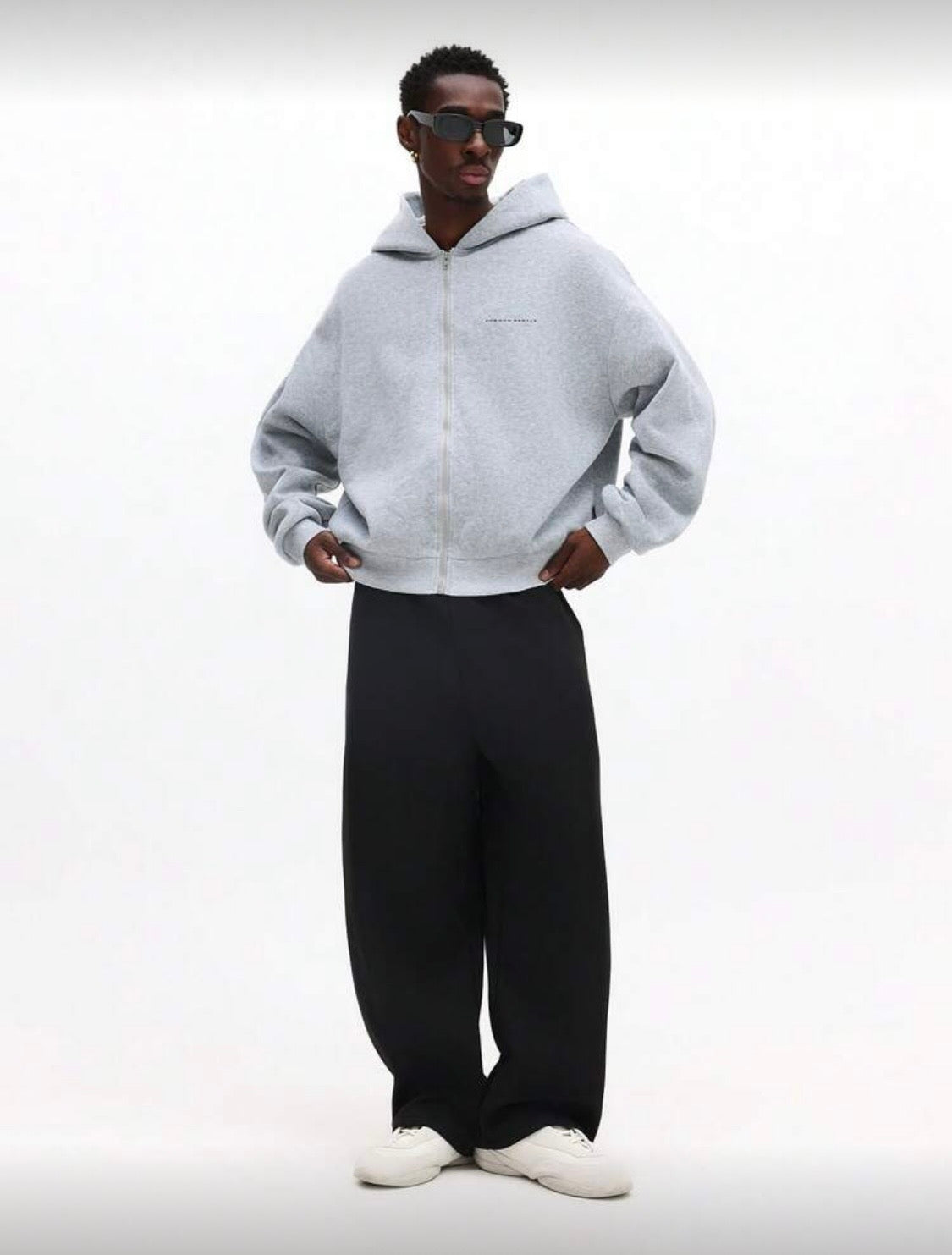 SUMWON Crop Fit Zip Up Jacket