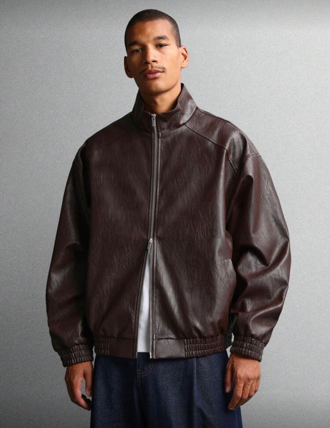 SUMWON Faux Leaher Men Jacket