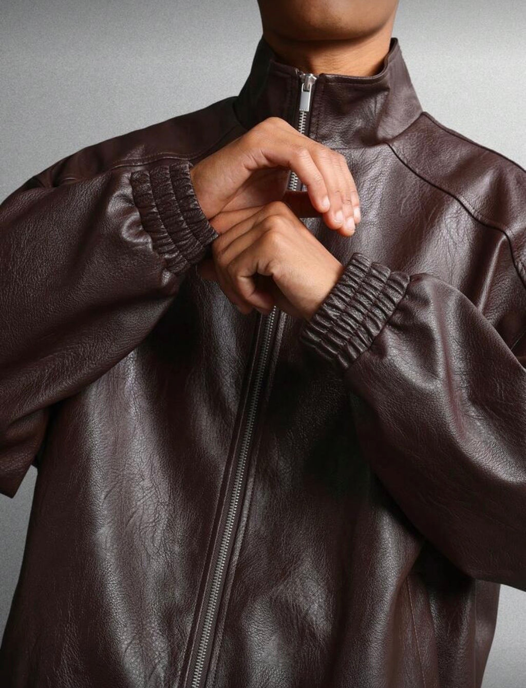 SUMWON Faux Leaher Men Jacket