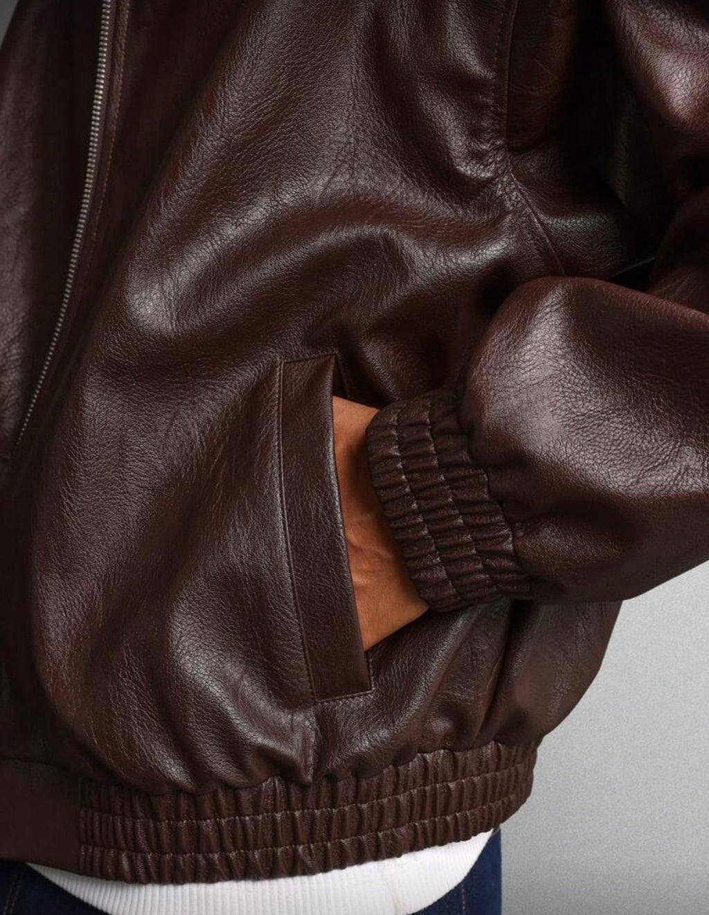 SUMWON Faux Leaher Men Jacket