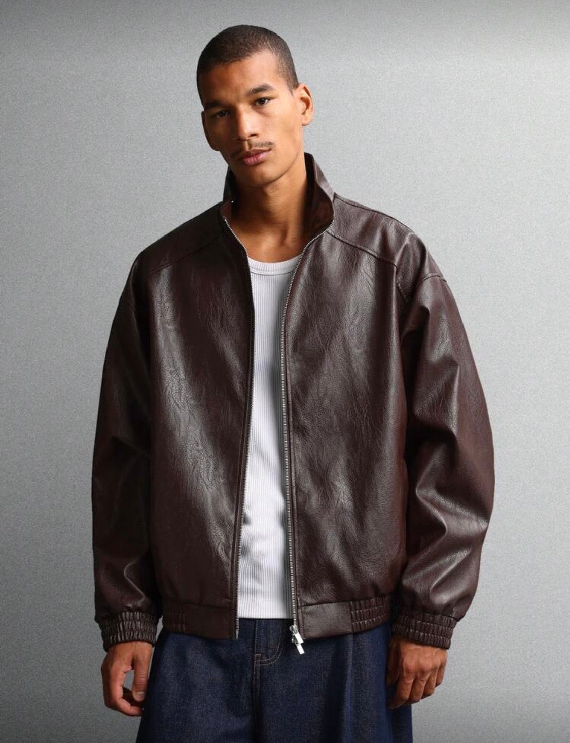 SUMWON Faux Leaher Men Jacket