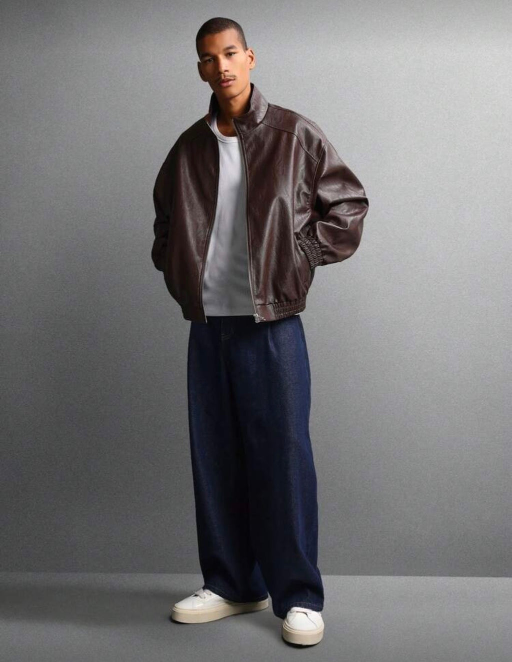 SUMWON Faux Leaher Men Jacket